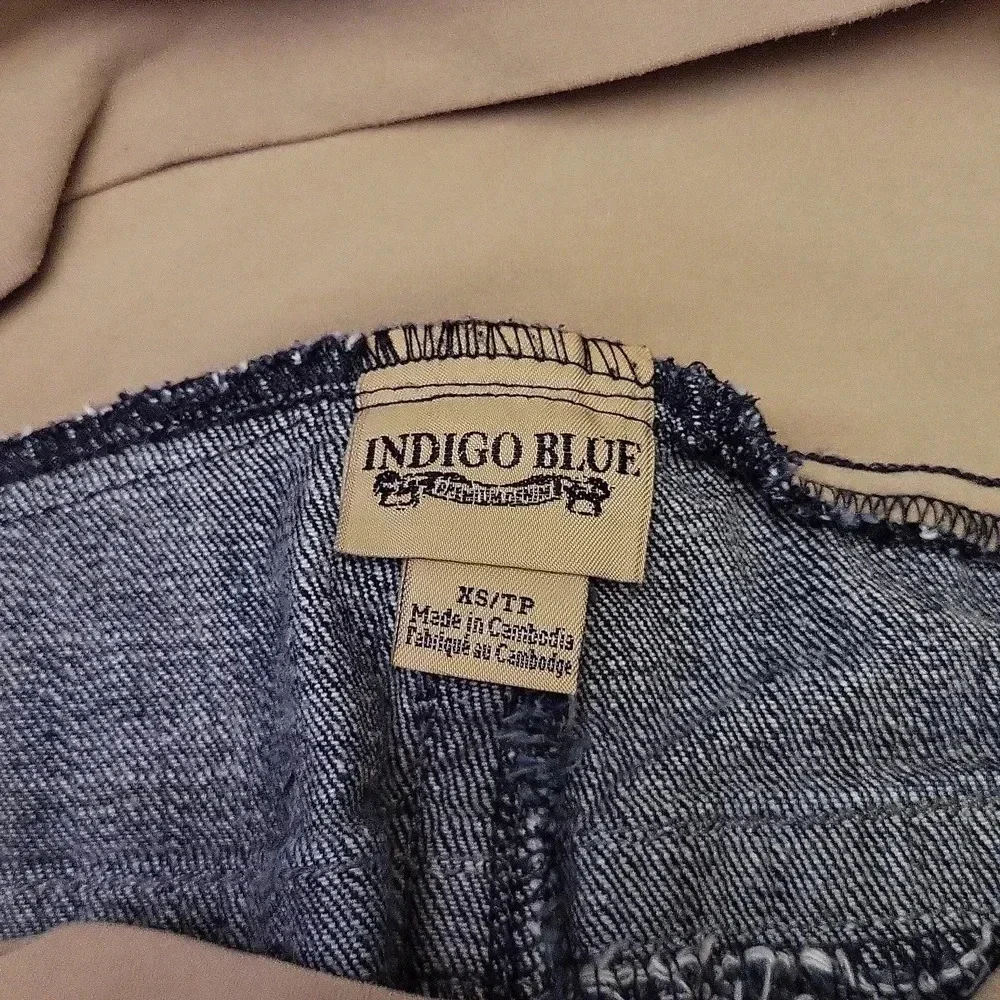 Indigo Blue Maternity Jeans Dark Wash 5 Pocket Support Belly‎ Womens Size XS